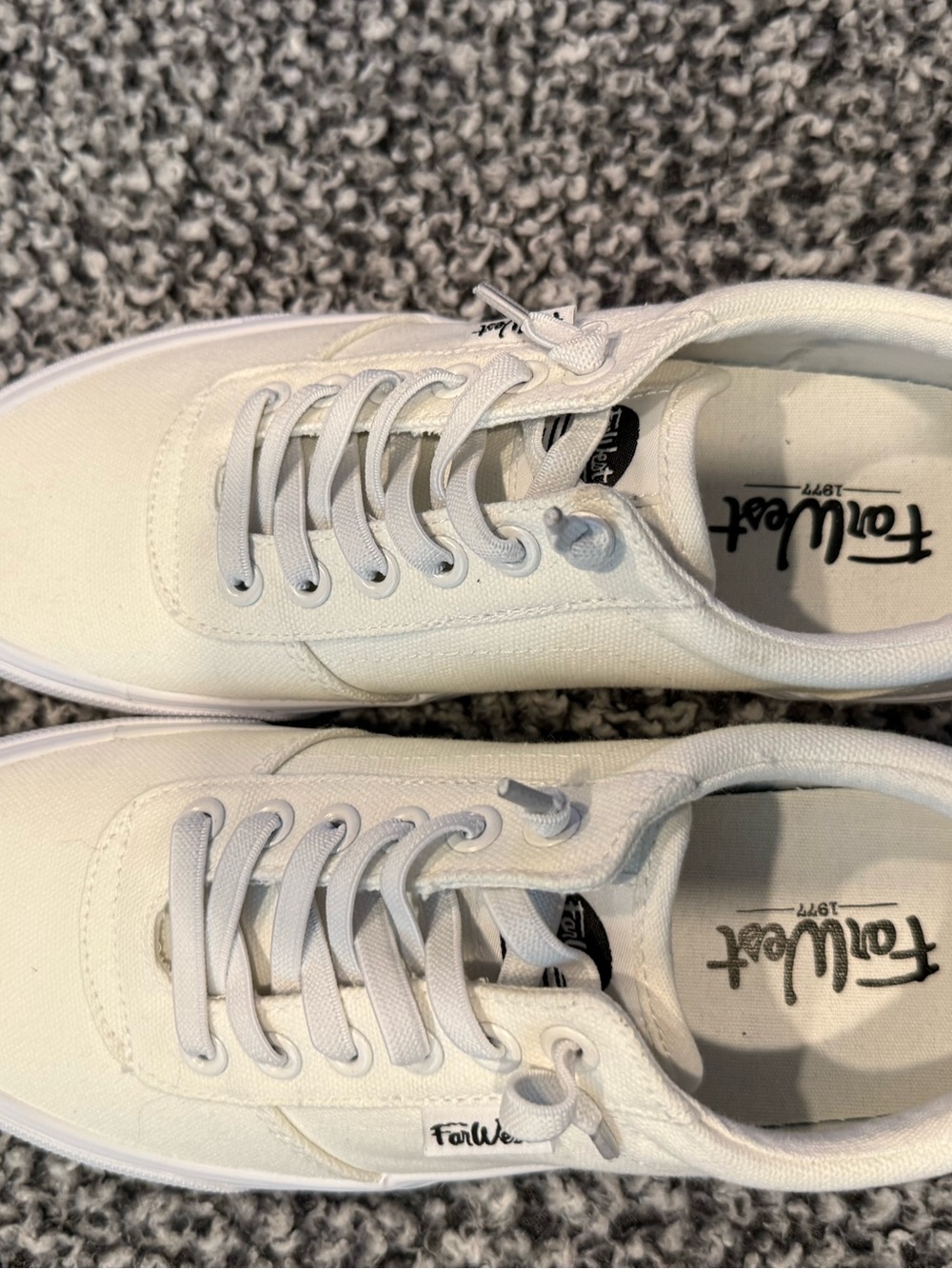 Forrest 1977 Women's White Canvas Low-Top Sneakers